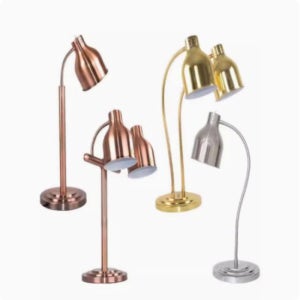 음식 각도조절형 부페 실버 레스토랑 조명 온열 램프 보온 뷔페 바비큐 골드 업그레이드 + 275W 국내 편평하게 끼우다 전원 스위치 버튼