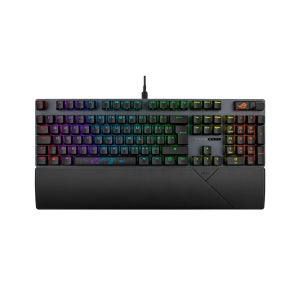 [포토리뷰작성시 N포인트1만원적립] ASUS ROG STRIX SCOPE II X 유선 게이밍 키보드 영문 블랙, 스노우 V2 축