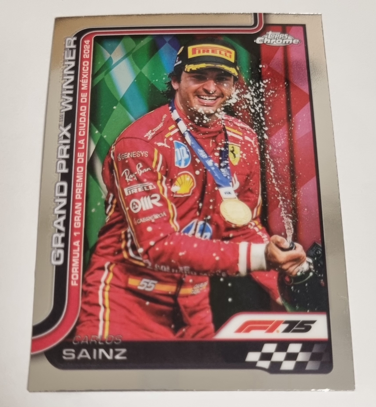2025 F1 카를로스 사인츠 카드 TOPPS CHROME 카드 탑스 크롬