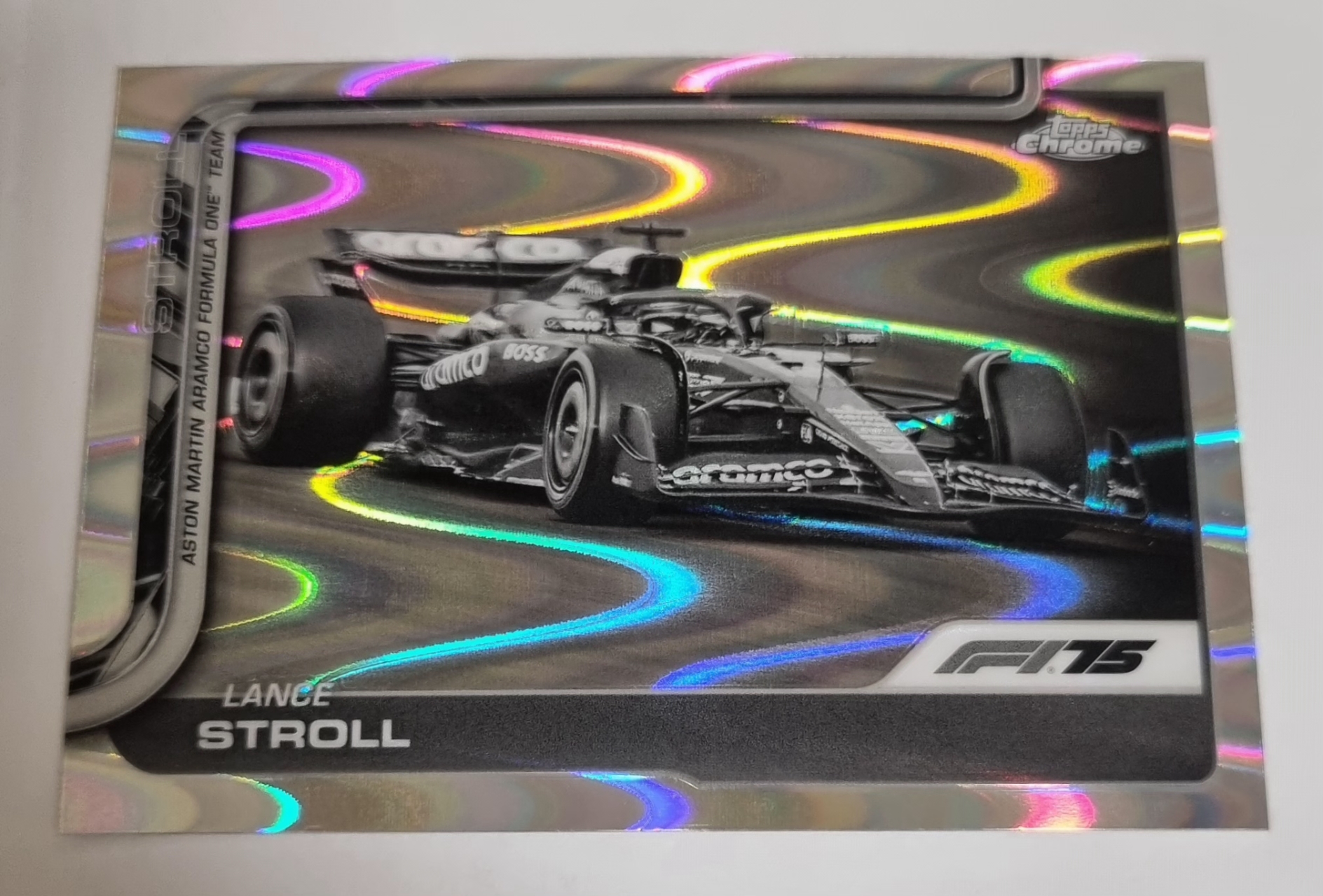 2025 F1 랜스 스트롤 레이웨이브 카드 TOPPS CHROME 카드 탑스 크롬