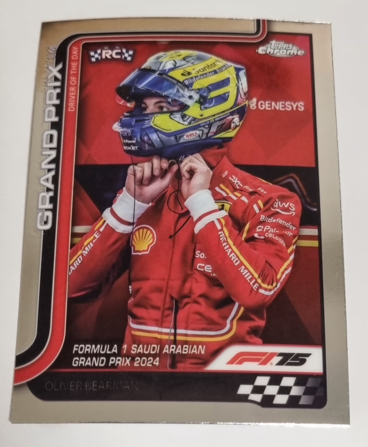 2025 F1 올리버 베어만 카드 TOPPS CHROME 카드 탑스 크롬