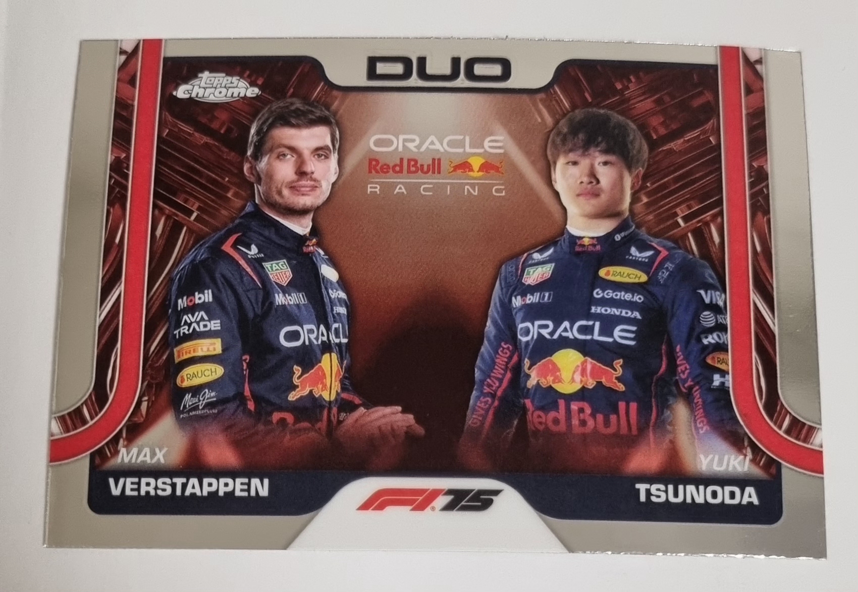 2025 F1 베르스타펜 츠노다 TOPPS CHROME 카드 탑스 크롬