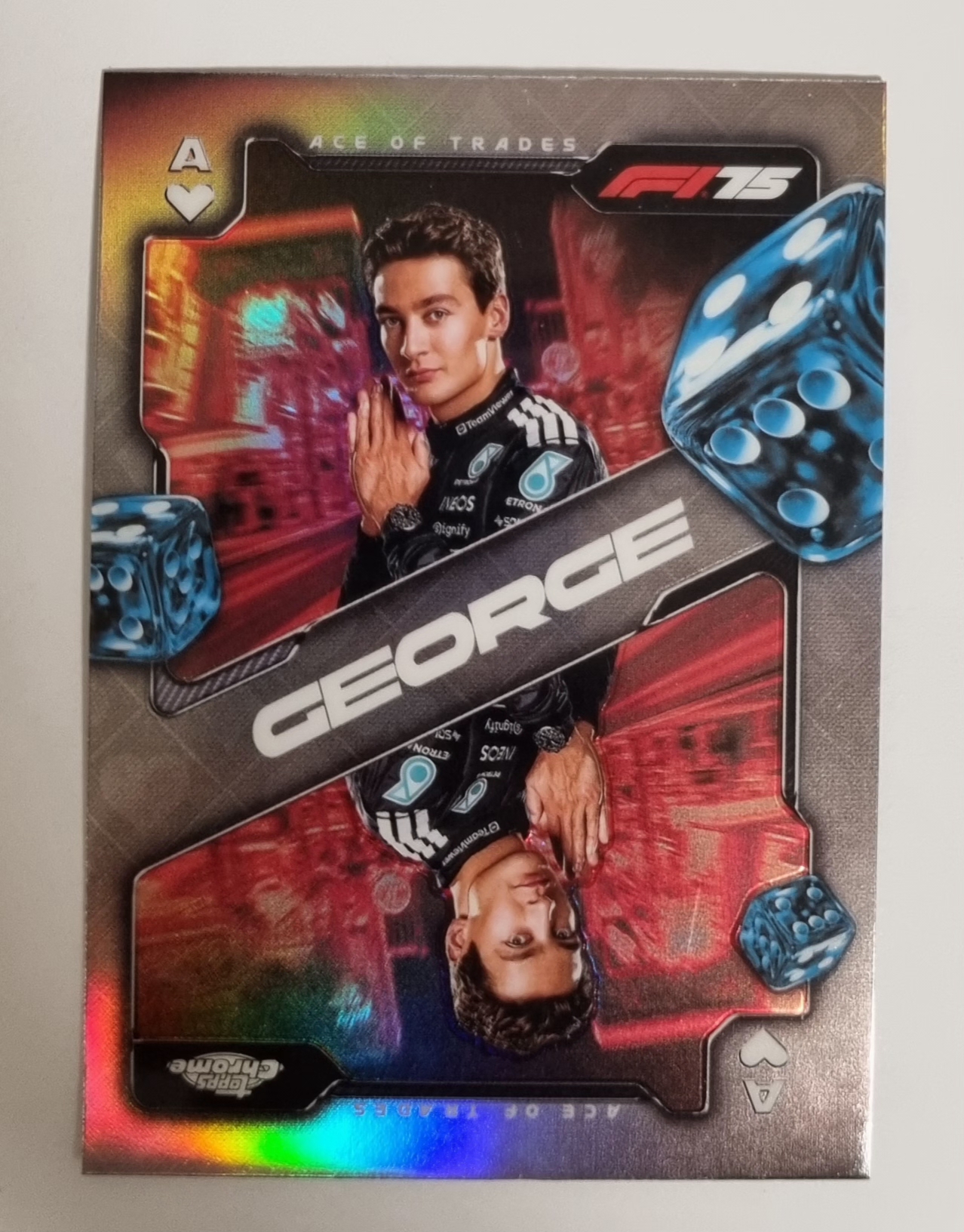 2025 F1 조지 러셀 인서트 카드 TOPPS CHROME 카드 탑스 크롬