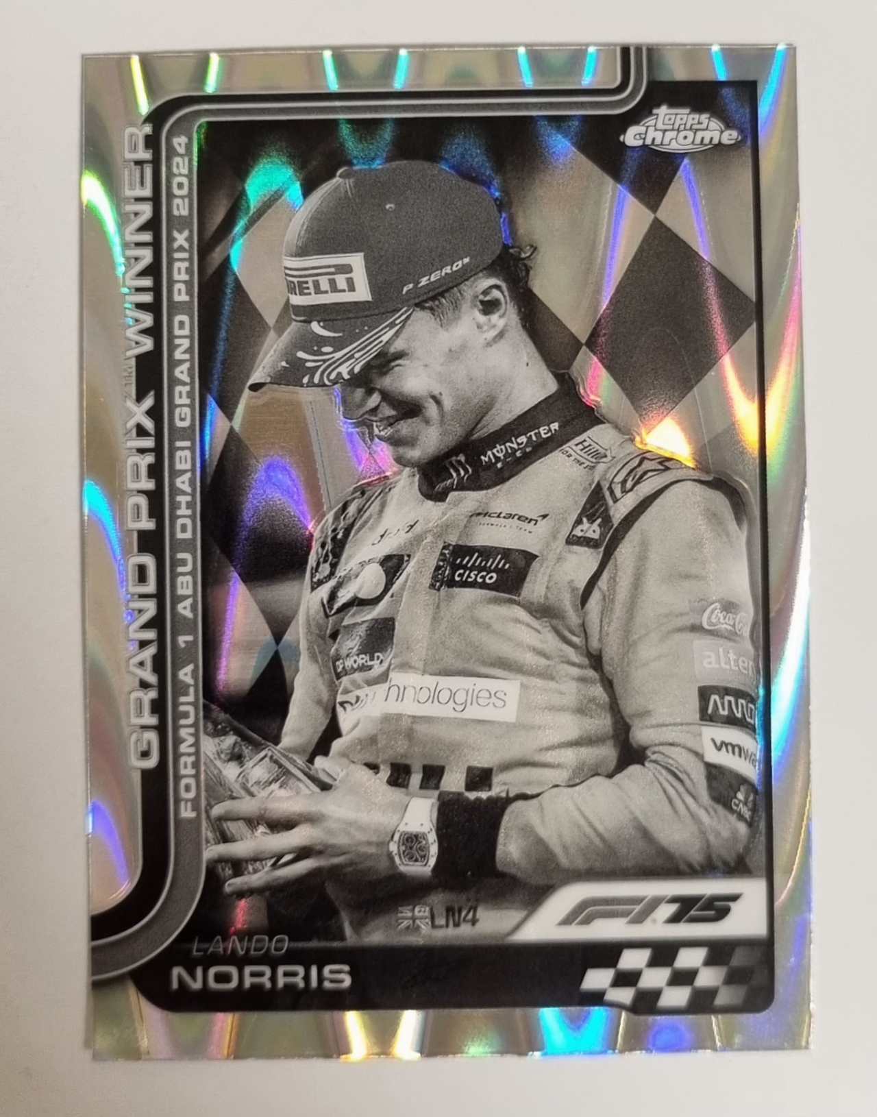 2025 F1 랜도 노리스 레이웨이브 카드 TOPPS CHROME 카드 탑스 크롬