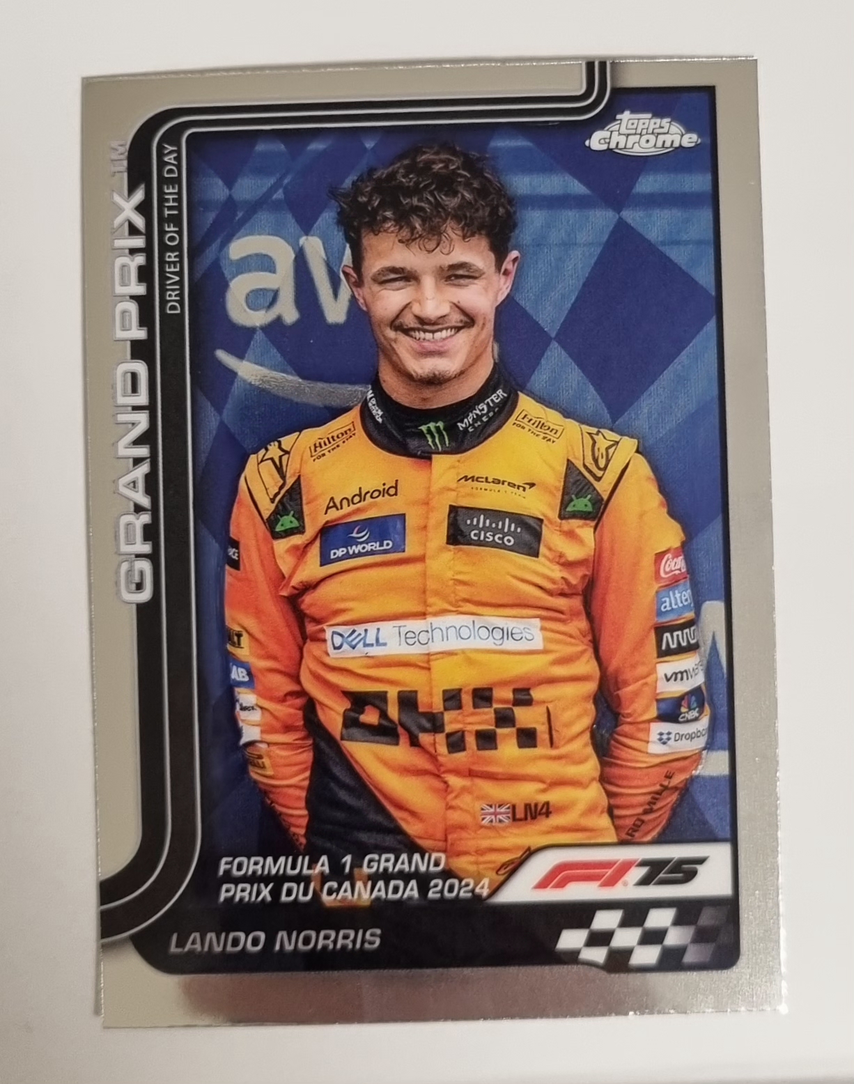 2025 F1 랜도 노리스 카드 TOPPS CHROME 카드 탑스 크롬