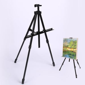 가벼운 철제 이젤 휴대용 3단 이젤 접이식 알루미늄 미술용