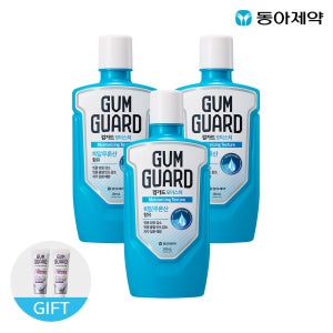 검가드 모이스처 380ml 3개 가글 + 검가드 엑스퍼트 치약 20g 2개