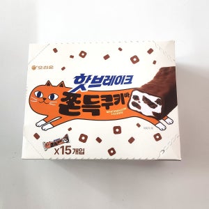 오리온 핫브레이크 쫀득쿠키바 15개입 1박스