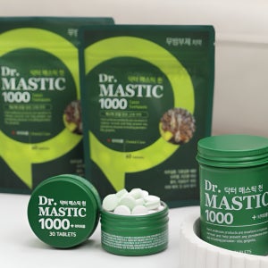 닥터매스틱 1000 2층 고체치약 4개월 휴대용 입냄새제거 치주 치은염 예방 닥터매스틱천