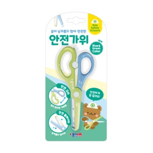 종이나라 안전가위(블루그린)