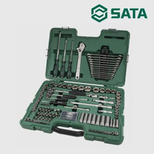 사타 SATA 공구세트 120PCS 09014 1/4 3/8 1/2 수공구 툴세트