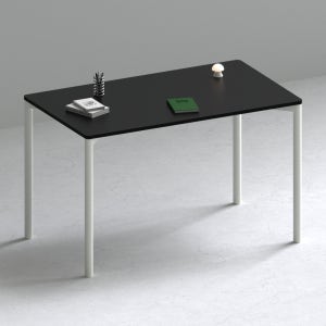 209애비뉴 제로데스크 에보 컴퓨터 게이밍책상 1000x600mm, 블랙상판+화이트프레임