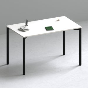 209애비뉴 제로데스크 에보 컴퓨터 게이밍책상 1000x800mm, 화이트상판+블랙프레임