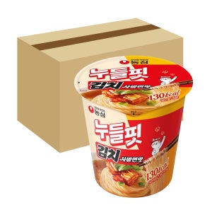 농심 누들핏 김치사발면맛, 37.5g, 8개