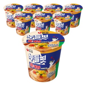 농심 누들핏 육개장사발면맛, 35.5g, 8개