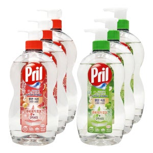 헨켈 프릴 맑은 식초 주방세제 본품 700ml x3개 자몽향 사과향