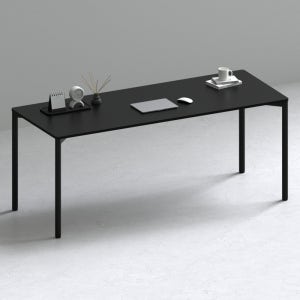 209애비뉴 제로데스크 에보 컴퓨터 게이밍책상 1800x600mm, 블랙상판+블랙프레임