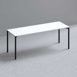 209애비뉴 제로데스크 에보 책상 2000x700mm, 화이트+블랙