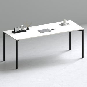 209애비뉴 제로데스크 에보 컴퓨터 게이밍책상 2000x800mm, 화이트상판+블랙프레임