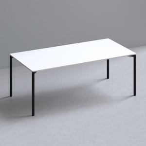 209애비뉴 제로데스크 에보 2000x1000mm, 화이트+블랙