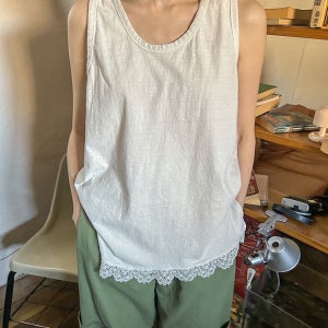 피그먼트 레이스 나시