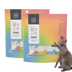 월간스틱 짜먹는 고양이츄르 파티, 440g, 2개