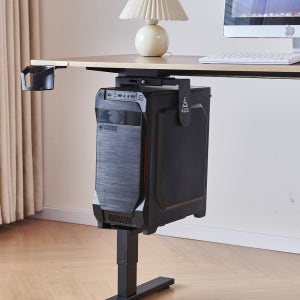 아우스 GEA01 회전형 PC 홀더 빅타워 본체 받침대 모션데스크 데스크탑 거치대 트레이