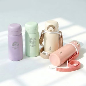 각인서비스 주문제작 원터치 유아 아동 초등 스트랩 텀블러 220ml