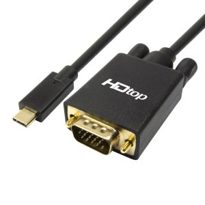 HDTOP USB C타입 TO VGA 케이블 RGB 1.8M HT-3C008