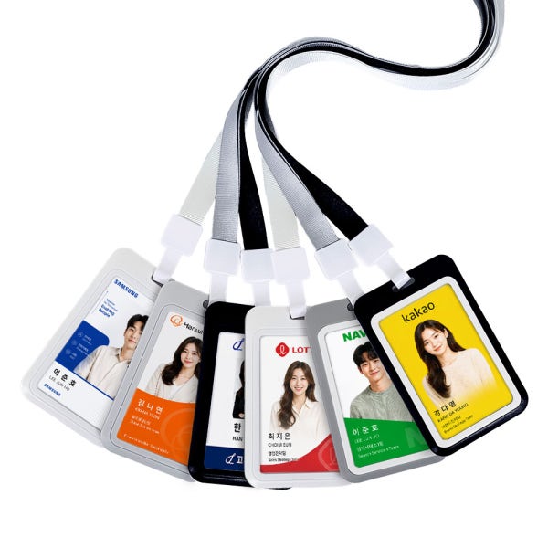 고무나라 명찰 양면 사원증 케이스 아크릴 목걸이 신분증 출입증 학생증