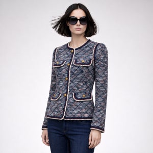 여성 슬림핏 클래식 트위드 자켓 라스베가스 리미티드 한정판