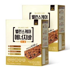 고려은단 밸런스케어 에너지바 저당 30G 12개입, 2개