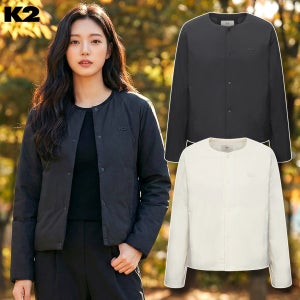 K2 경량패딩 구스다운 여성 라운드넥 점퍼