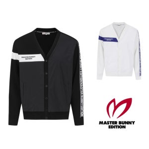 마스터바니에디션 남성 골프 우븐 레이어 브이넥 가디건 411E1SD307