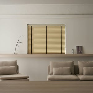 트루갤러리 THE 여백 오동나무 우드 블라인드 블랙리본 라인 4color