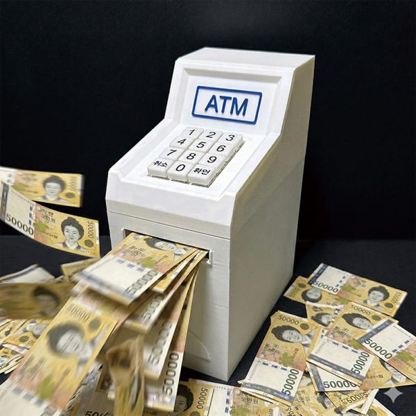 용돈 ATM 단품 부모님 생신 환갑 칠순 팔순 이벤트 생일 선물 현금 용돈박스