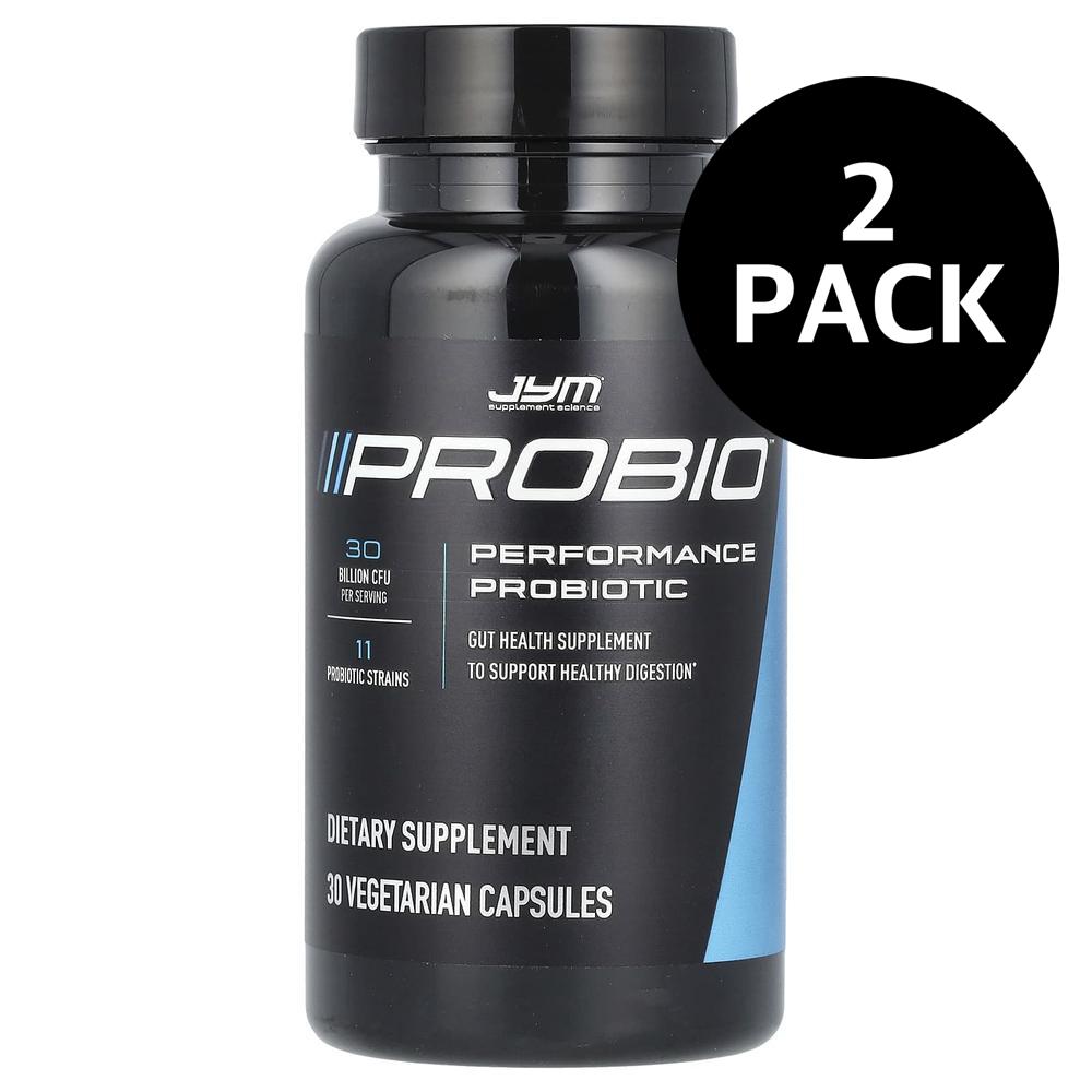 <b>JYM</b> 서플리먼트 사이언스 프로바이오틱 300억 CFU 유산균 2개 30정 <b>JYM Supplement Science</b> Probio Performance Probiotic 30 Bi