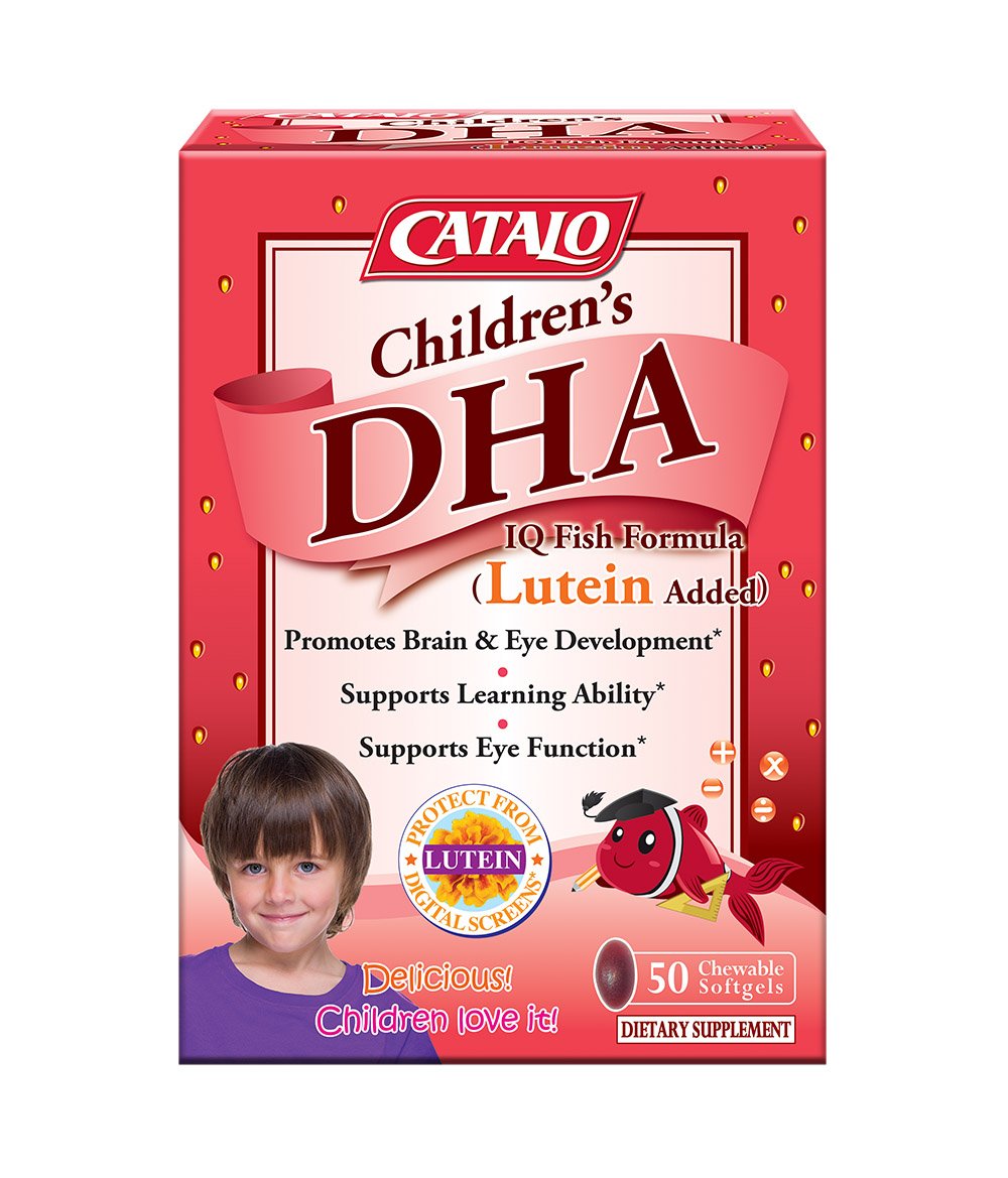 카탈로 <b>키즈 DHA</b> 루테인 <b>200mg</b> 딸기맛 소프트젤