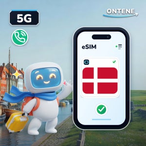 덴마크 이심 5G 매일 총량 무제한 로밍 국제 전화 eSIM
