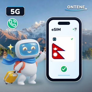 네팔 이심 5G 매일 총량 로밍 국제 전화 eSIM