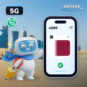 카타르 이심 5G 매일 총량 로밍 국제 전화 eSIM