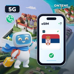 세르비아 이심 5G 매일 총량 무제한 로밍 국제 전화 eSIM