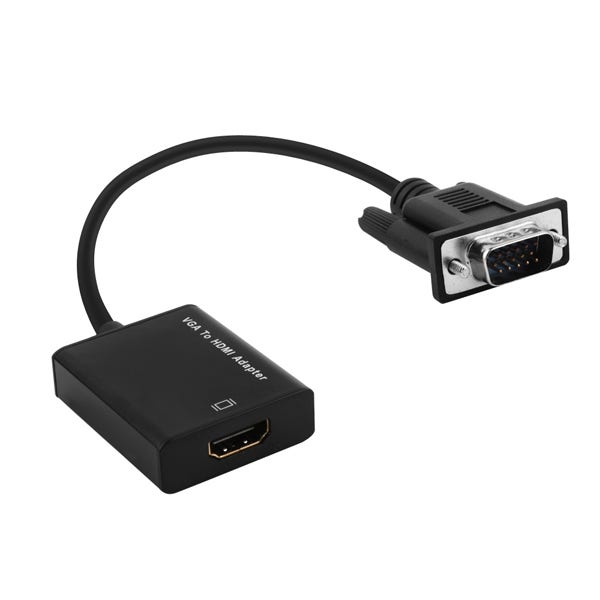 RGB to HDMI 변환 젠더 VGA to HDMI 컨버터 모니터 연결 케이블 잭