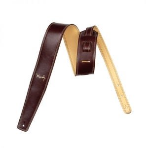 기타스트랩 일본 690964 MOODY STRAPS ( 무디 스트랩 ) Leather&Suede 2.5 Extra Long Brown/Cream