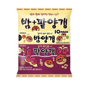 크라운 밤양갱+팥양갱 10번들 500g(50gx10개입)