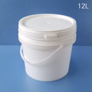 12L백색 바케스 원형벌크통 12L, 세트구매 1개, 1개