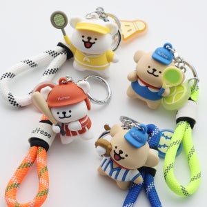 말티즈 운동회 키링 야구 테니스 베드민턴 스포츠 키체인 열쇠고리