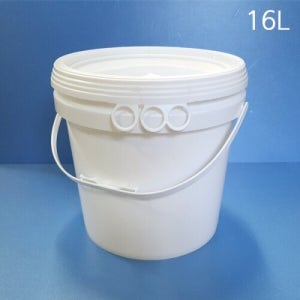 16L백색 바케스 원형벌크통 16L, 통만구매 10개, 10개