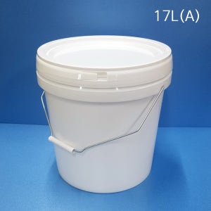 17L백색 바케스 원형벌크통 17L, 세트구매 10개, 10개