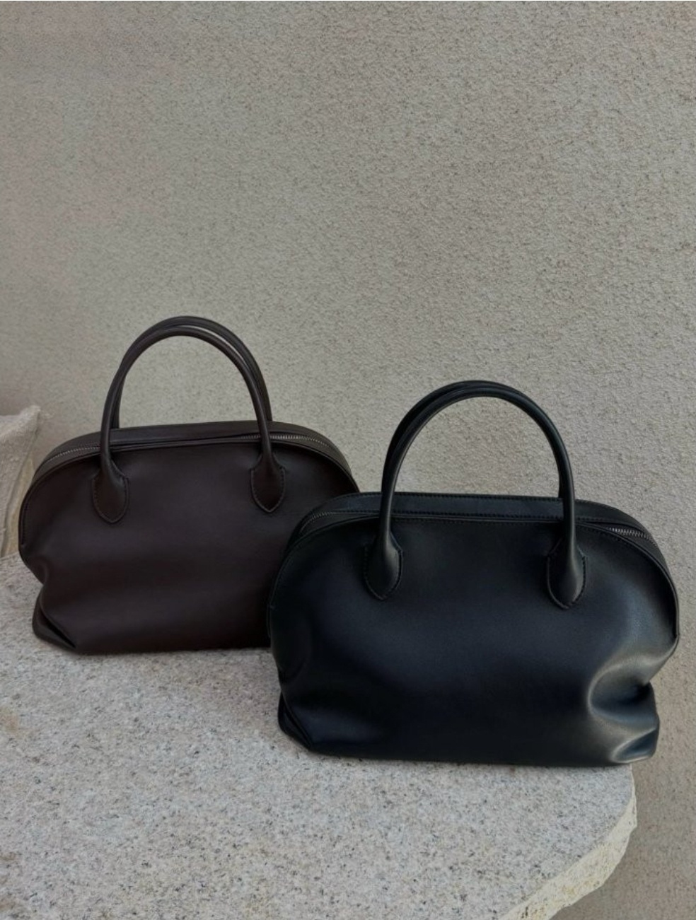 소가죽 아그네스백 토트백 숄더백 크로스 로우 데일리 무지